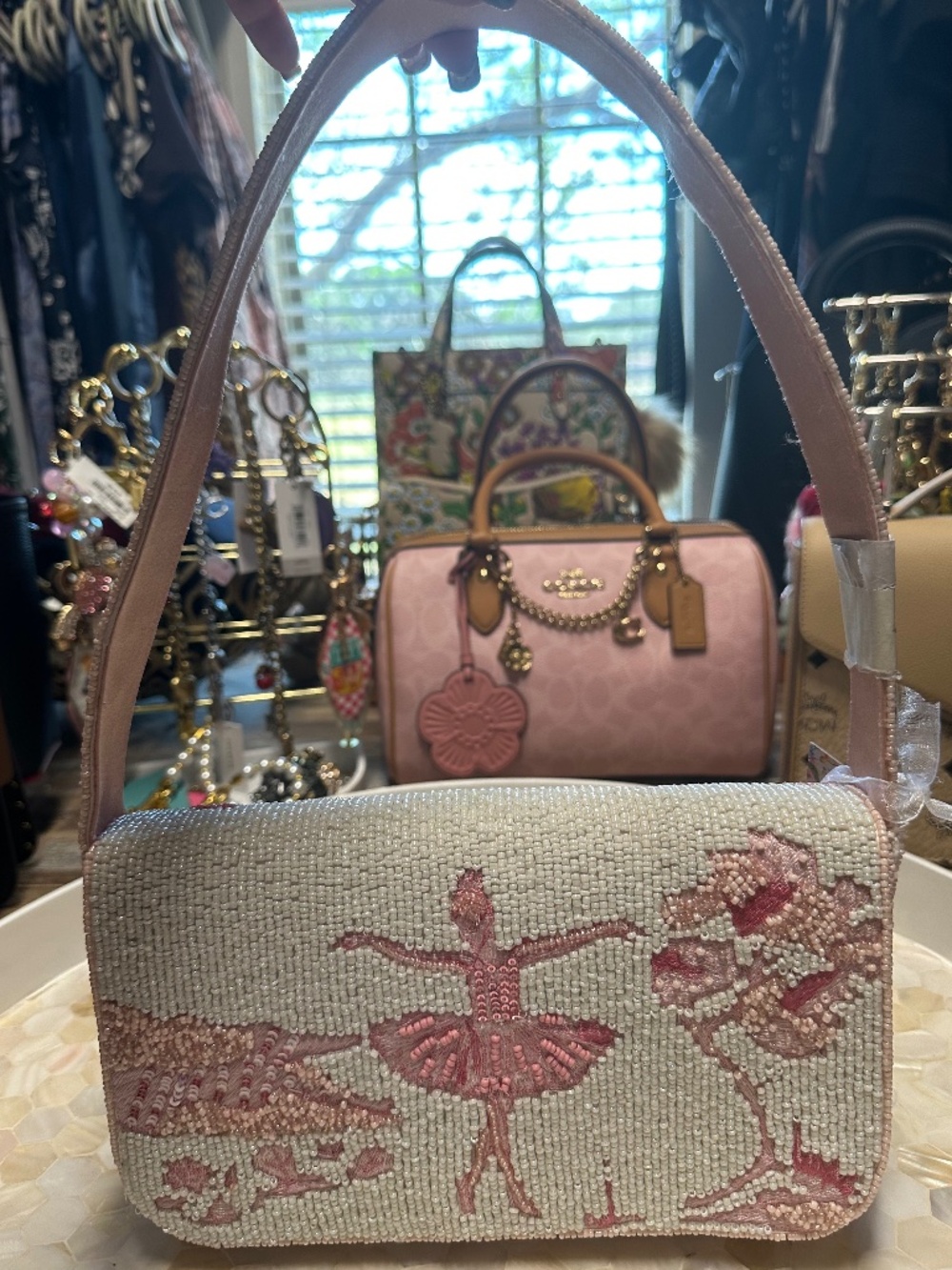 NWT! Viral Beaded Ballerina Bag Beautiful!
